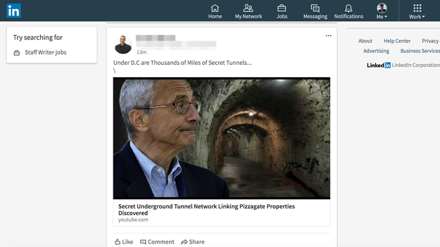 Image: Screenshot from search for “pizzagate.”